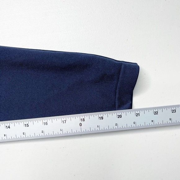 Spanx Look At Me Now Seamless Cropped Leggings Sz L Navy Blue High Waist Stretch - Picture 5 of 9